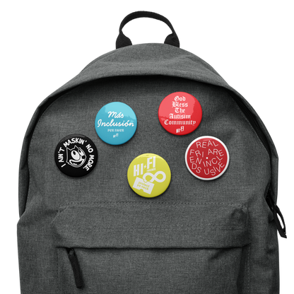 Button Volume 4 // Set of 5 2.25" Pin Buttons