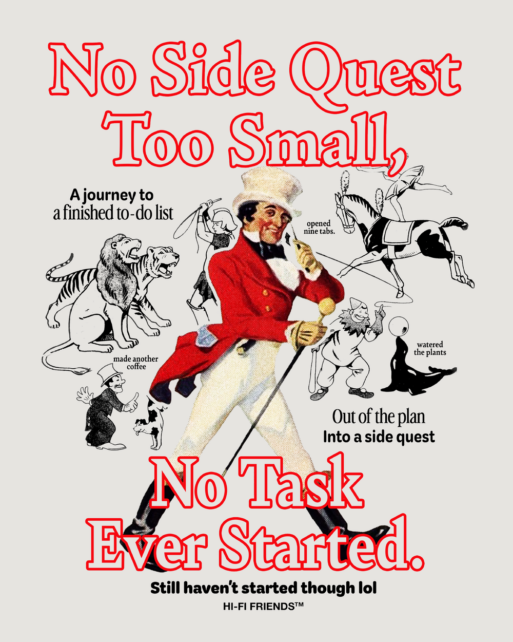 No Side Quest Too Small Tee
