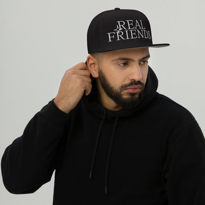 Real Friends Stars snapback hat in a structured, high-profile 6-panel design.
