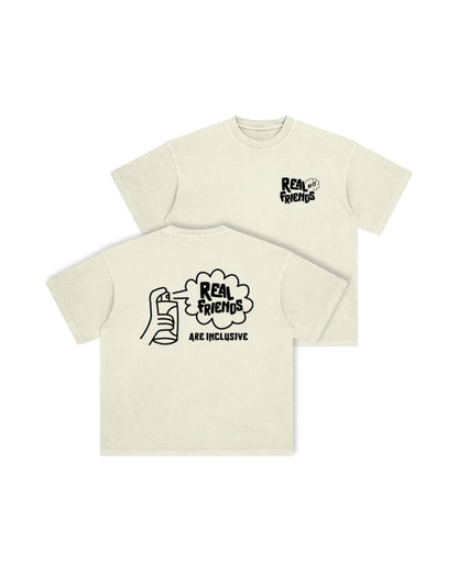 Real Friends Spray Can // Unisex Enzyme Washed T-Shirt