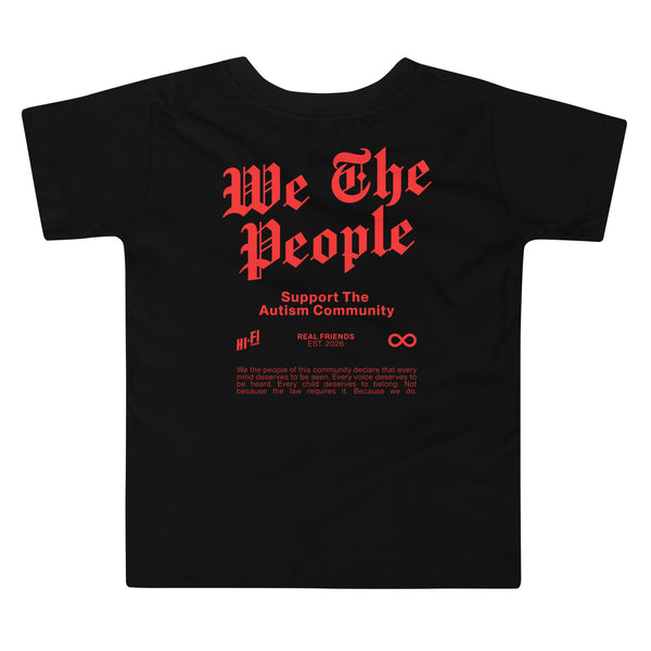 We The People Toddler Tee — Black