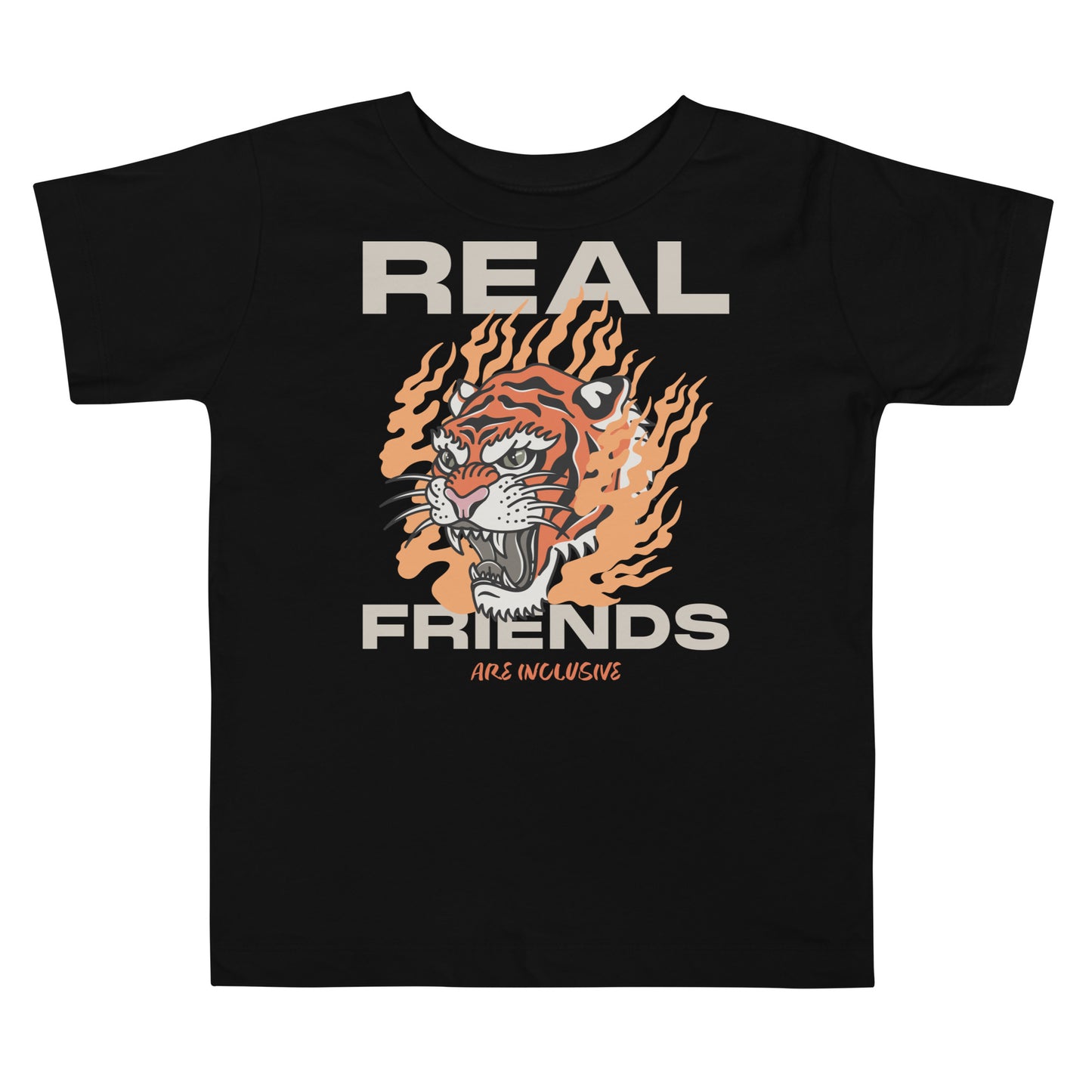 Toddler Tiger Friends short sleeve t-shirt in a relaxed, comfortable fit.