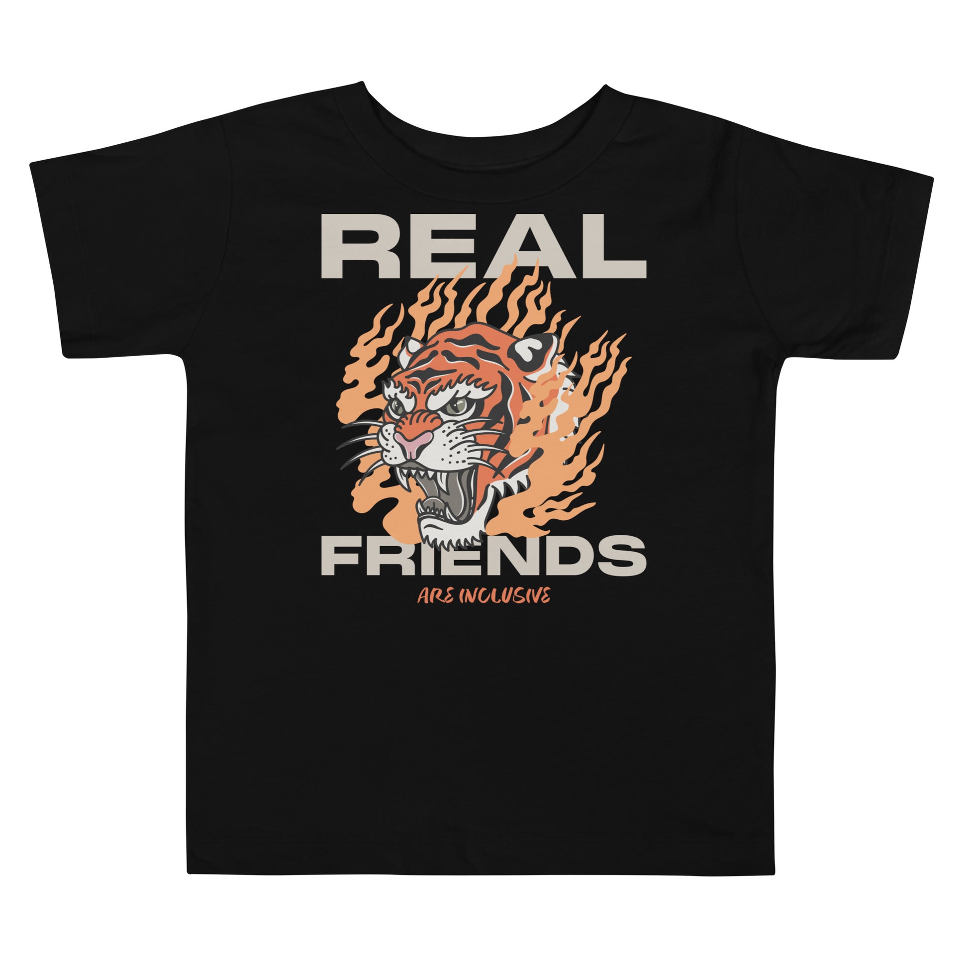 Toddler Tiger Friends short sleeve t-shirt in a relaxed, comfortable fit.