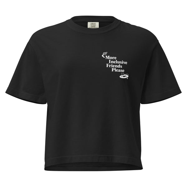 More Inclusive Friends Please Boxy Tee — Black