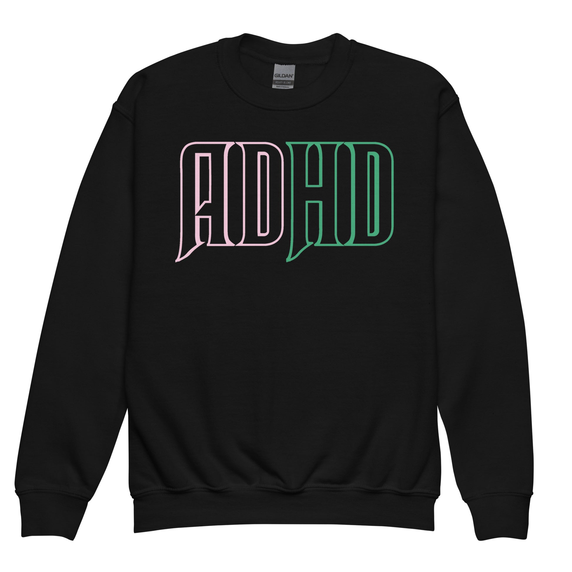 Youth Wickedly ADHD crewneck sweatshirt in a classic regular fit.