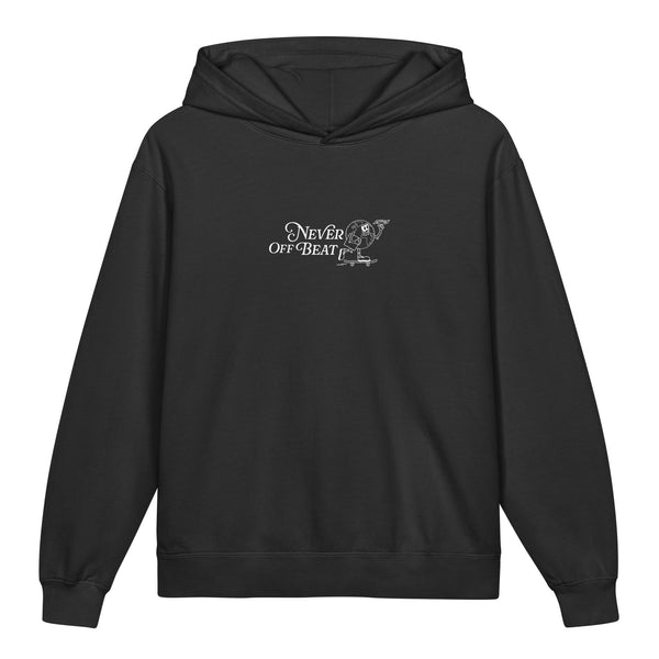 Never Off Beat Youth Hoodie — Black