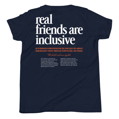 Youth We Build Inclusion Together short sleeve t-shirt in a relaxed unisex fit.